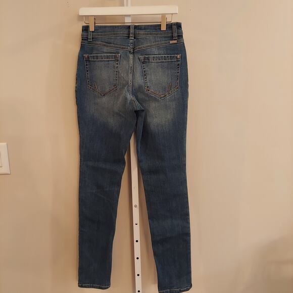 Boho Embroidered Skinny Jeans 6 Floral Inc Denim Cottage Core - Picture 3 of 6